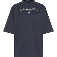Calvin Klein Jeans Kadın Tişört LV047E232G Mavi