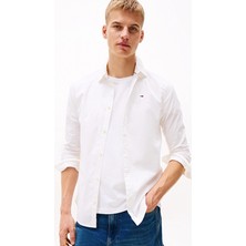 Tommy Jeans Erkek Tişört DM0DM04405 Beyaz