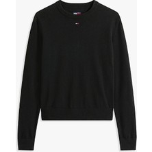 Tommy Jeans Kadın Kazak DW0DW20159 Siyah