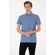 Pierre Cardin Slim Fit Kısa Kol Erkek Tişört 2176687 Mavi