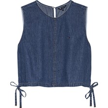 Tommy Jeans Kadın Gömlek DW0DW22609 Mavi