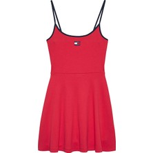 Tommy Jeans Kadın Elbise DW0DW22335 Kırmızı