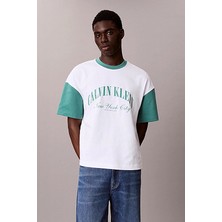Calvin Klein Jeans Erkek Tişört LV04RF229G Beyaz