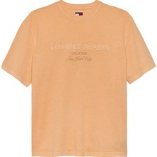 Tommy Jeans Erkek Tişört DM0DM22545 Turuncu