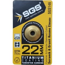 Sgs Seramik & Granit Kesme Elması Titanyum 22 mm