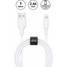 Winex Gfuz CA58 2.4A UsbA to Lightning Data ve Hızlı Şarj Kablosu Beyaz