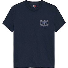 Tommy Jeans Regular Fit Erkek Tişört DM0DM22319 Mavi