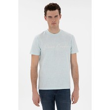 Pierre Cardin Slim Fit Kısa Kol Erkek Tişört 2131684 Su Yeşili