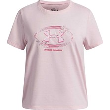 Under Armour Loose Fit Kız Çocuk Tişört 6009718 Pembe