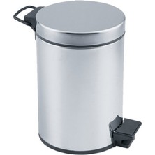 Go İthalat Pedallı 3lt Krom Metal Çöp Kovası (5477)