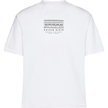 Calvin Klein Jeans Erkek Tişört LV04RF823G Beyaz