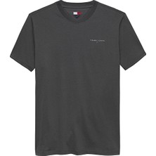 Tommy Jeans Erkek Tişört DM0DM21780 Gri