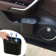 Go İthalat Araç Içi Takılarak Sabitlenebilen Mini Kapaklı Çöp Kovası (5477)