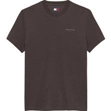 Tommy Jeans Erkek Tişört DM0DM21780 Kahverengi
