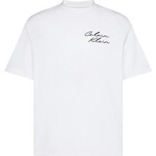 Calvin Klein Jeans Erkek Tişört LV04RE828G Beyaz