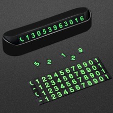 Go İthalat Pratik Fosforlu Telefon Numarası Yamzak Için Araç Içi Oto Numaratör Numaralık (5477)