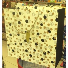 Gıpta BG6887 B5 Black Whıte Gold Karton Çanta
