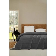 Cottons &amp; Clouds Striped Waffle Throw Örtü 160 x 245 cm