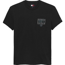 Tommy Jeans Regular Fit Erkek Tişört DM0DM22319 Siyah