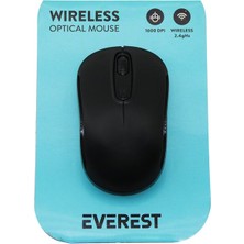 Go İthalat Everest SM-804 Wireless - Kablosuz 1600DPI USB Optical Mouse Vakum Ambalaj (5477)