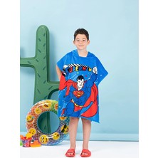 Özdilek Superman Rocket Lisanslı Kadife Çocuk Panço 4/9 Yaş