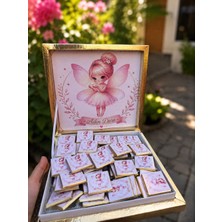 Grand Concept Store Kişiye Özel Baskılı Bebek Çikolatası Kutu Seti 40 Adet Doğum, Mevlüt, Diş Buğdayı, Baby Shower Hediyeliği