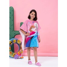 Özdilek Frozen Spring Disney Lisanslı Kadife Çocuk Panço 4/9 Yaş