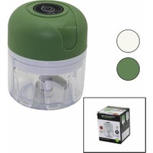 Go İthalat USB Mini Food Processor USB Şarjlı Mini 3 Bıçak Blender Rondo Doğrayıcı 250ML - 45W (5477)