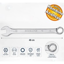 İzeltaş İZL0041 Kombine Anahtar Uzun Boy 41 mm Kombine Anahtar