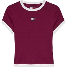 Tommy Jeans Kadın Tişört DW0DW22575 Mor
