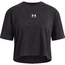 Under Armour Loose Fit Kız Çocuk Tişört 6011673 Siyah