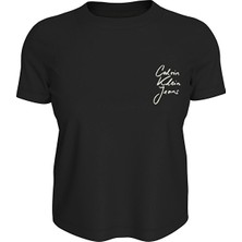 Calvin Klein Jeans Kadın Tişört J20J224984 Siyah