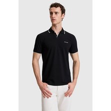Pierre Cardin Slim Fit Erkek Tişört Pu 11932 Siyah