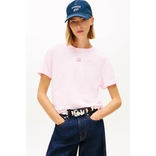 Tommy Jeans Kadın Tişört DW0DW22202 Pembe/mor