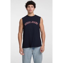 Guess Jeans Erkek Tişört M5GP31K8HM0 Lacivert