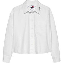 Tommy Jeans Kadın Gömlek DW0DW21455 Beyaz