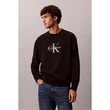 Calvin Klein Jeans Erkek Sweatshirt LV04RD242G Siyah