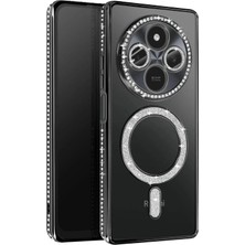Mey Ithalat®   Redmi 14C Joke Simli Magneticsafe Kılıf - Siyah