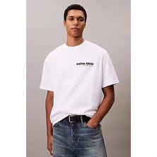 Calvin Klein Jeans Erkek Tişört LV04RC829G Beyaz