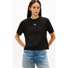 Tommy Jeans Kadın Tişört DW0DW22202 Siyah