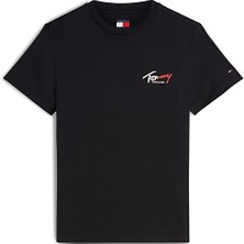 Tommy Jeans Erkek Tişört DM0DM22538 Siyah