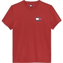 Tommy Jeans Erkek Tişört DM0DM20740 Kırmızı