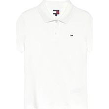 Tommy Jeans Kadın Tişört DW0DW20160 Beyaz
