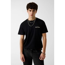 Guess Jeans Regular Fit Erkek Tişört M6GIC0K8HM0 Siyah