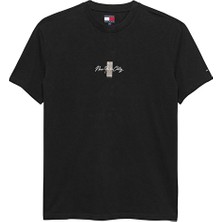 Tommy Jeans Erkek Tişört DM0DM22532 Siyah