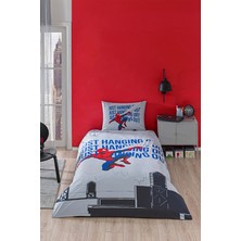Özdilek Spiderman Blue Web Tek Kişilik Lisanslı Lastikli Çocuk Nevresim Takımı