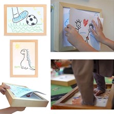Myminibaby Artbox Ahşap Resim Etkinlik Çerçevesi 33X24,5X3,5 cm