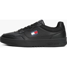 Tommy Jeans Bağcıklı Erkek Cupsole Ess Ayakkabı EM0EM01443BDS Siyah
