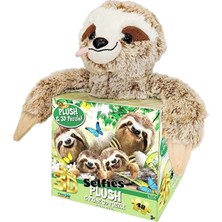 Neco Tembel Hayvan Peluş ve 48 Parça Puzzle