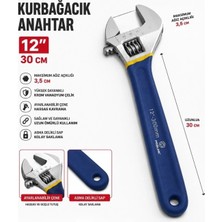 Proline Ingiliz Anahtarı 12'' 300 mm Kurbağacık Anahtar Metal Kurbağacık Anahtar